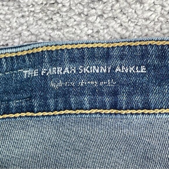 Ag Adriano Goldschmied Farrah Jeans Women’s 26 Blue Skinny Ankle High Rise Denim - Picture 6 of 13